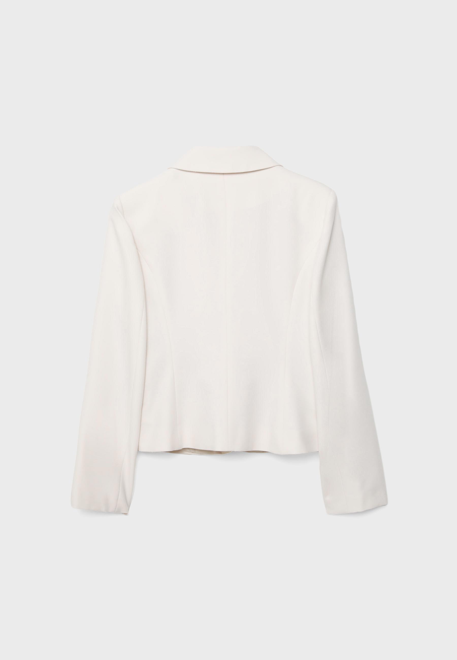 Cropped blazer — Ice