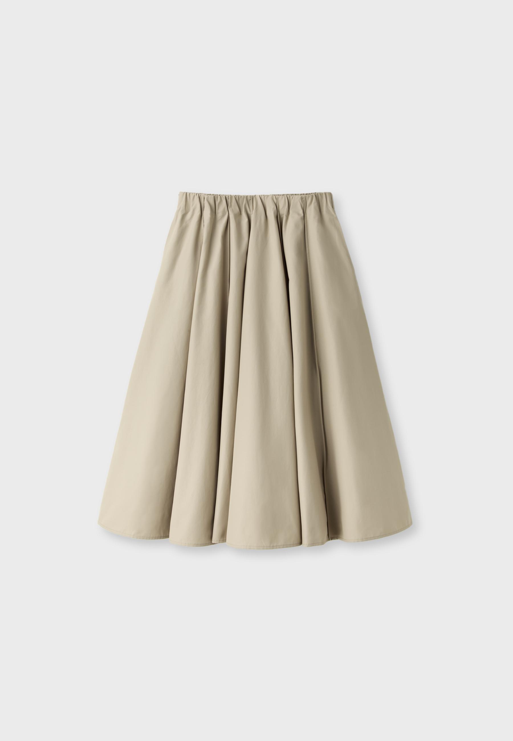 Poplin seam skirt — Beige