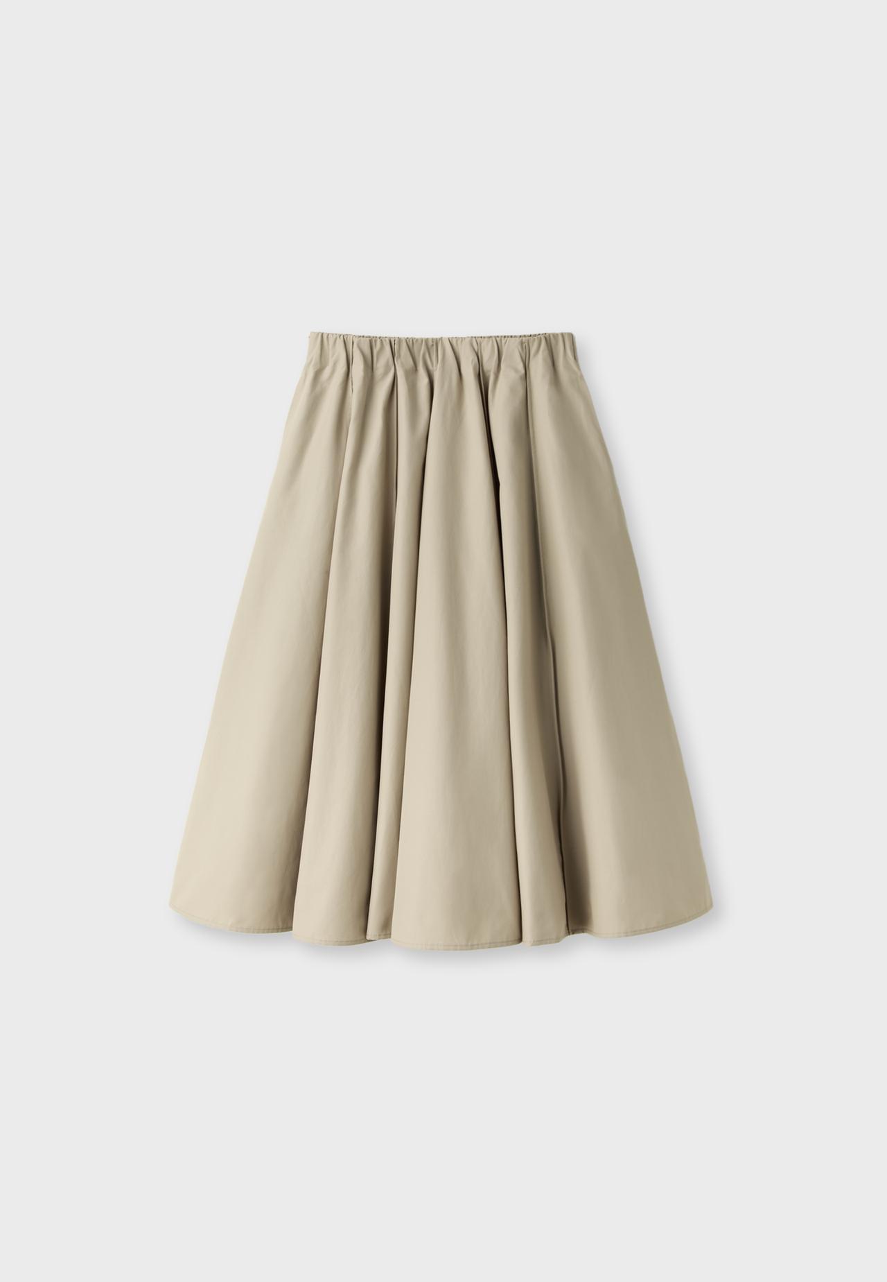 Poplin seam skirt — Beige