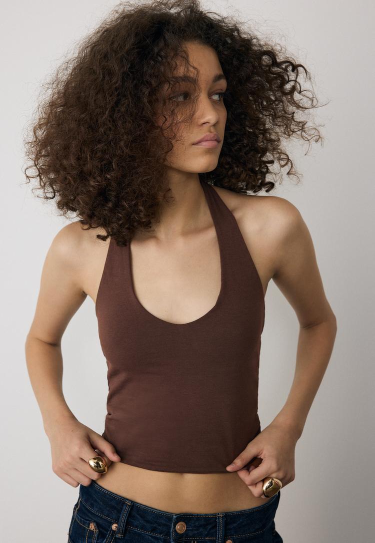halter crop top