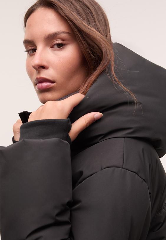 cazadora acolchada basica capucha