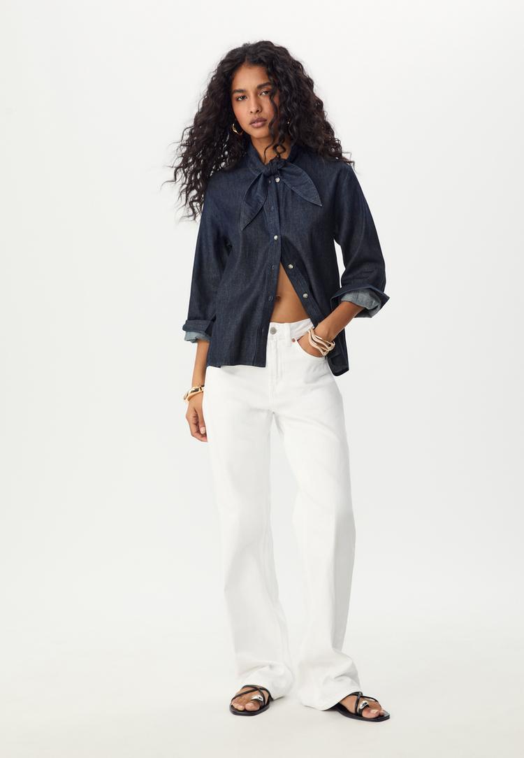 camisa denim lazo