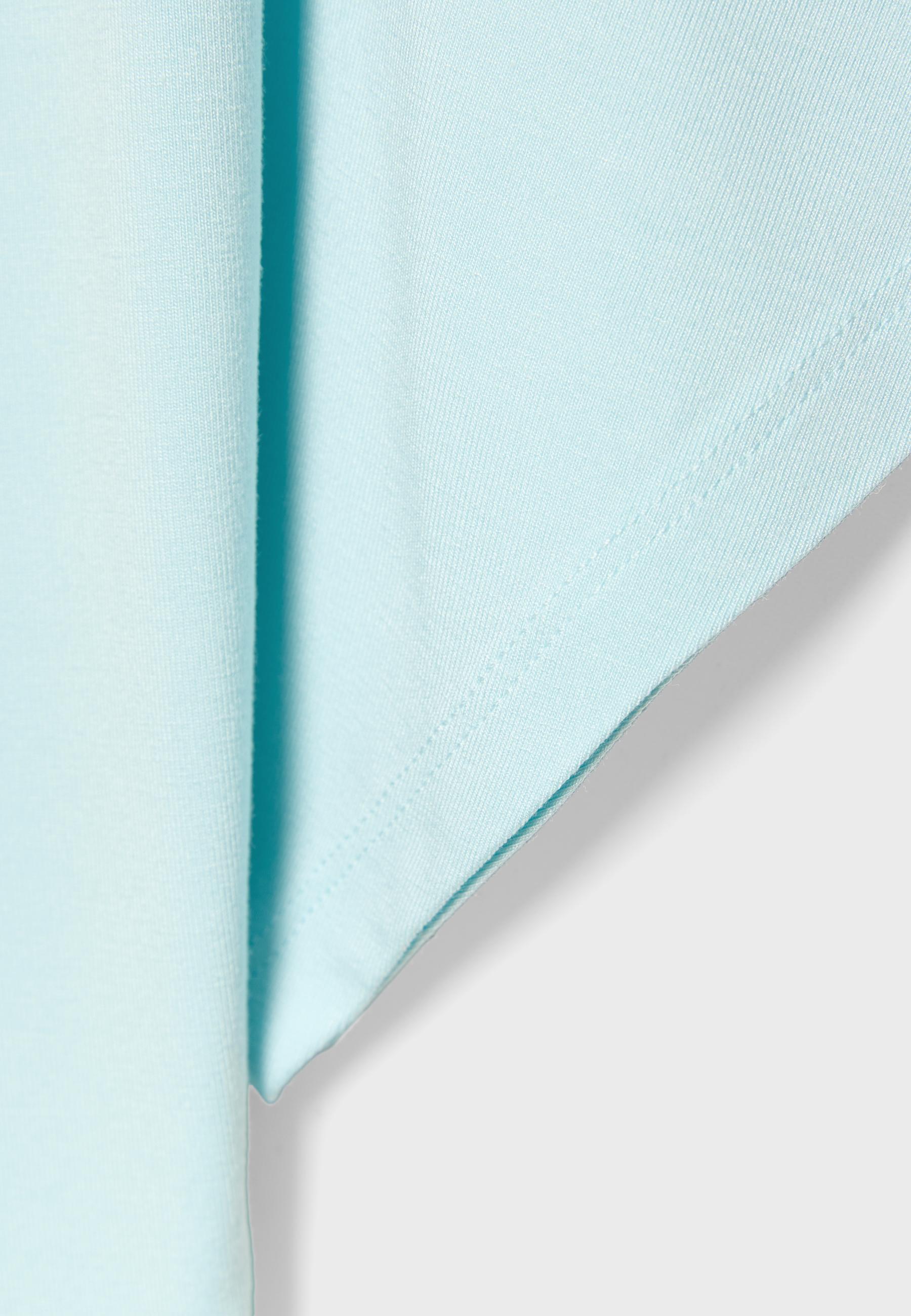 Short sleeve boat neck T-shirt — Turquoise