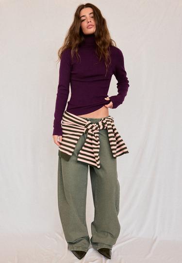 Basic turtleneck jumper — Dark purple 2