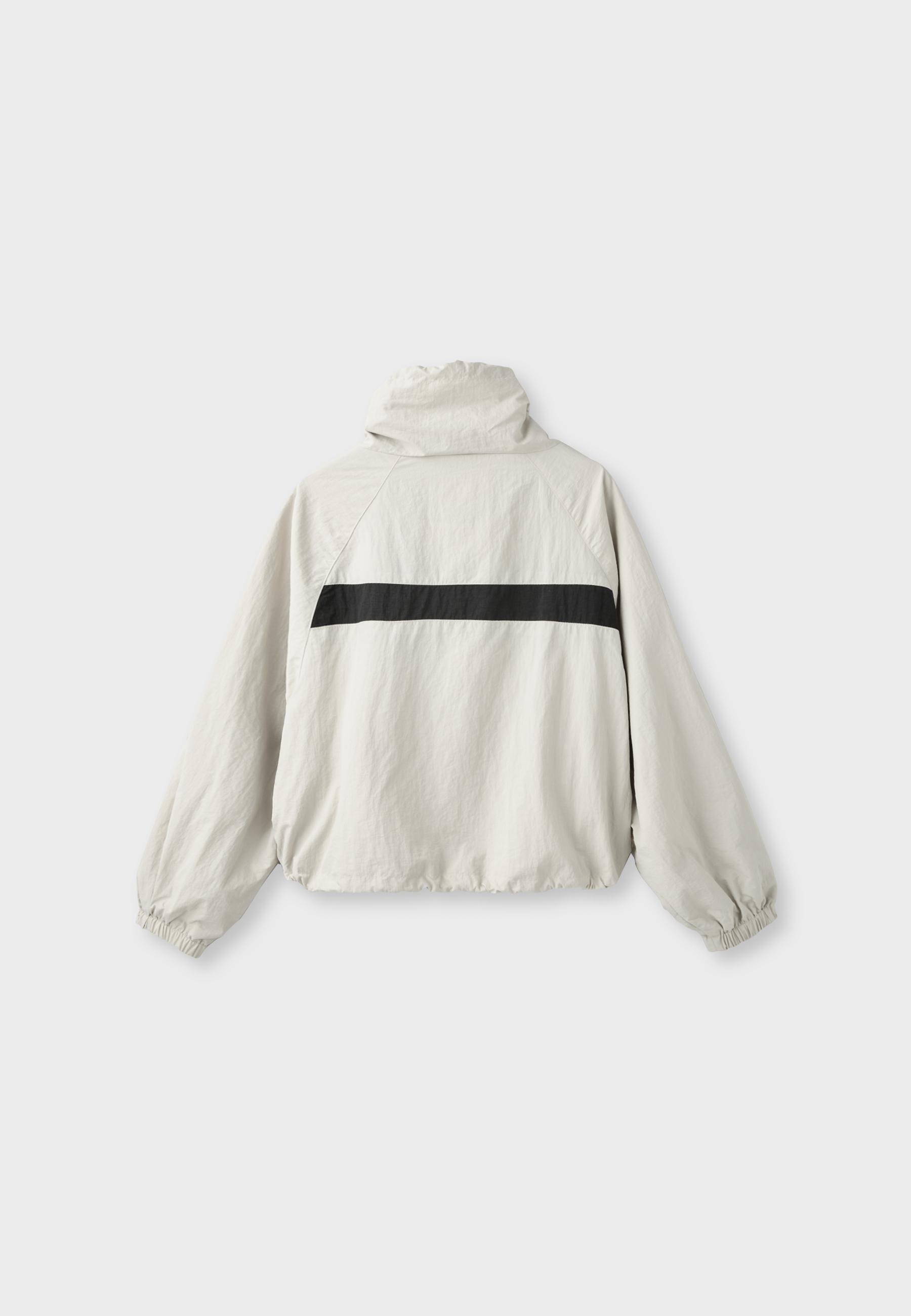 Technical windbreaker jacket — Black