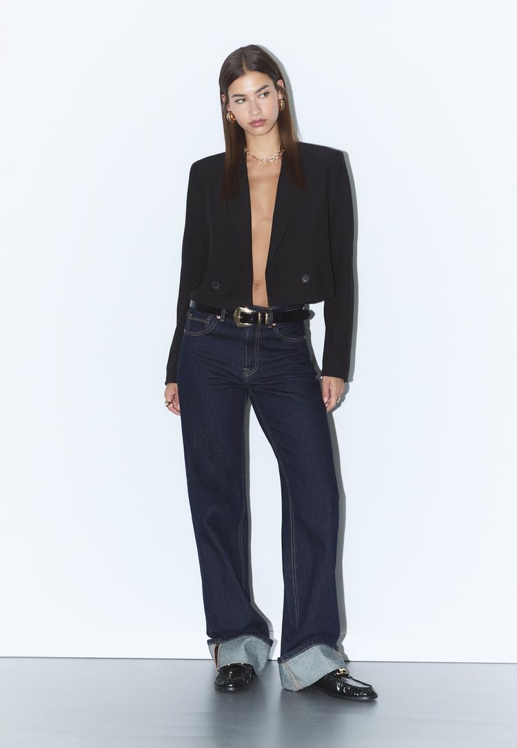 geklede crop blazer