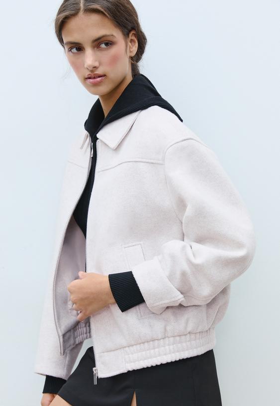 cazadora bomber tacto suave