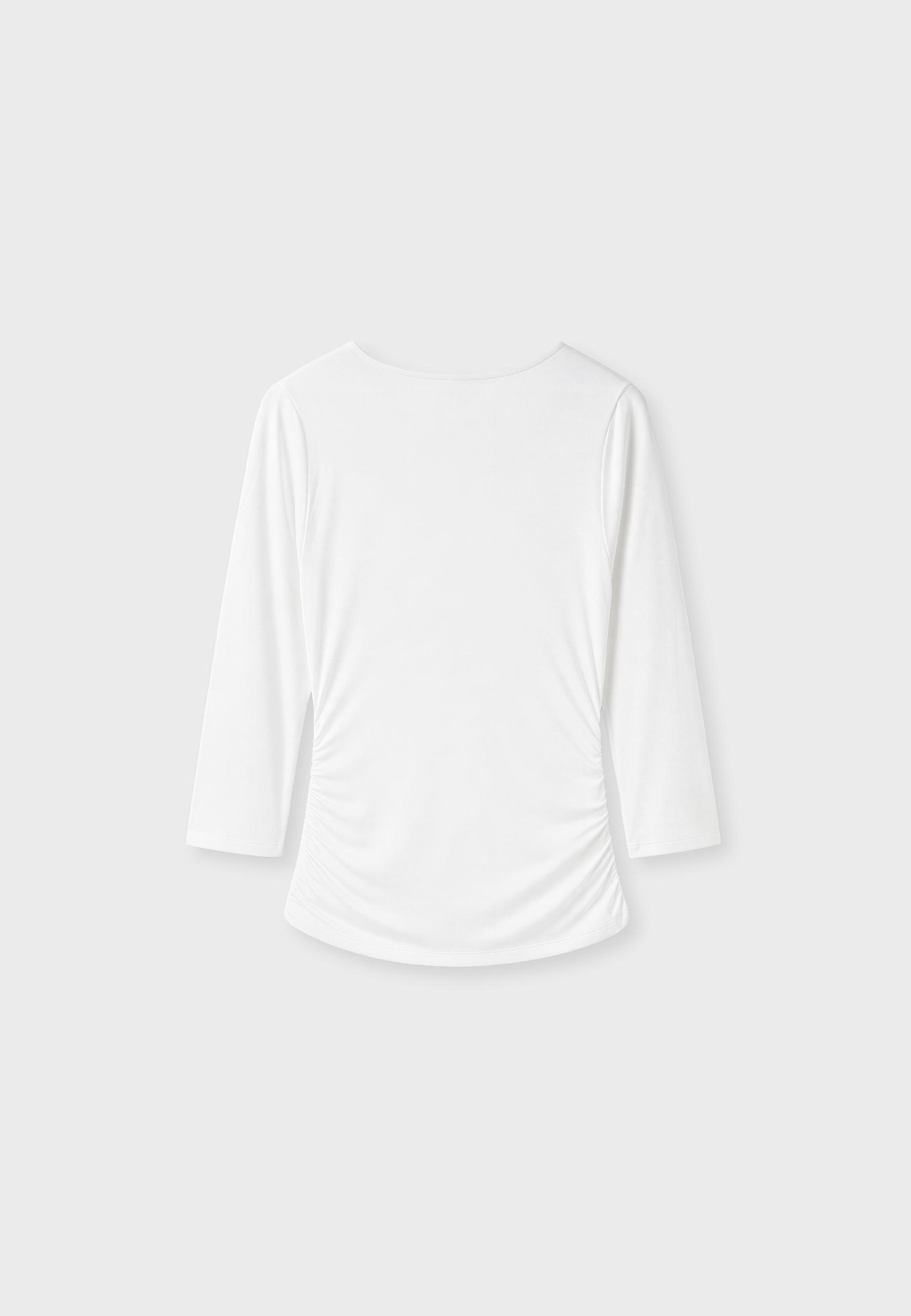 Under-bust seam T-shirt — Ecru