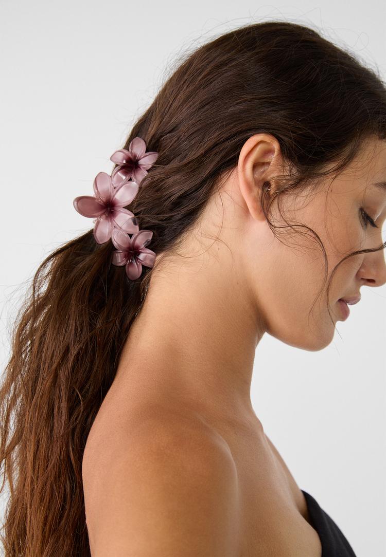 pinza de pelo flores