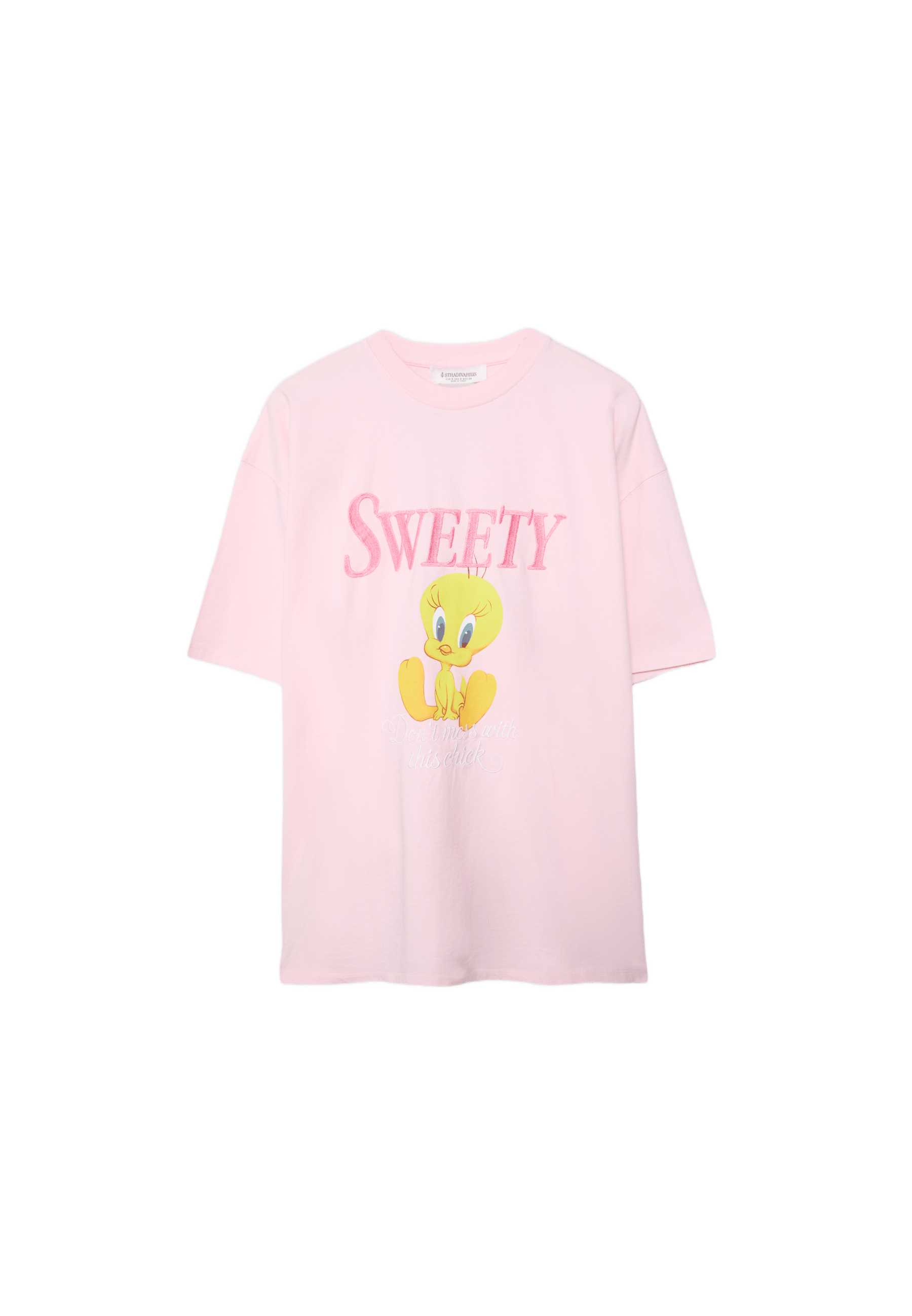 Sweety short sleeve round neck T-shirt — Bubblegum pink