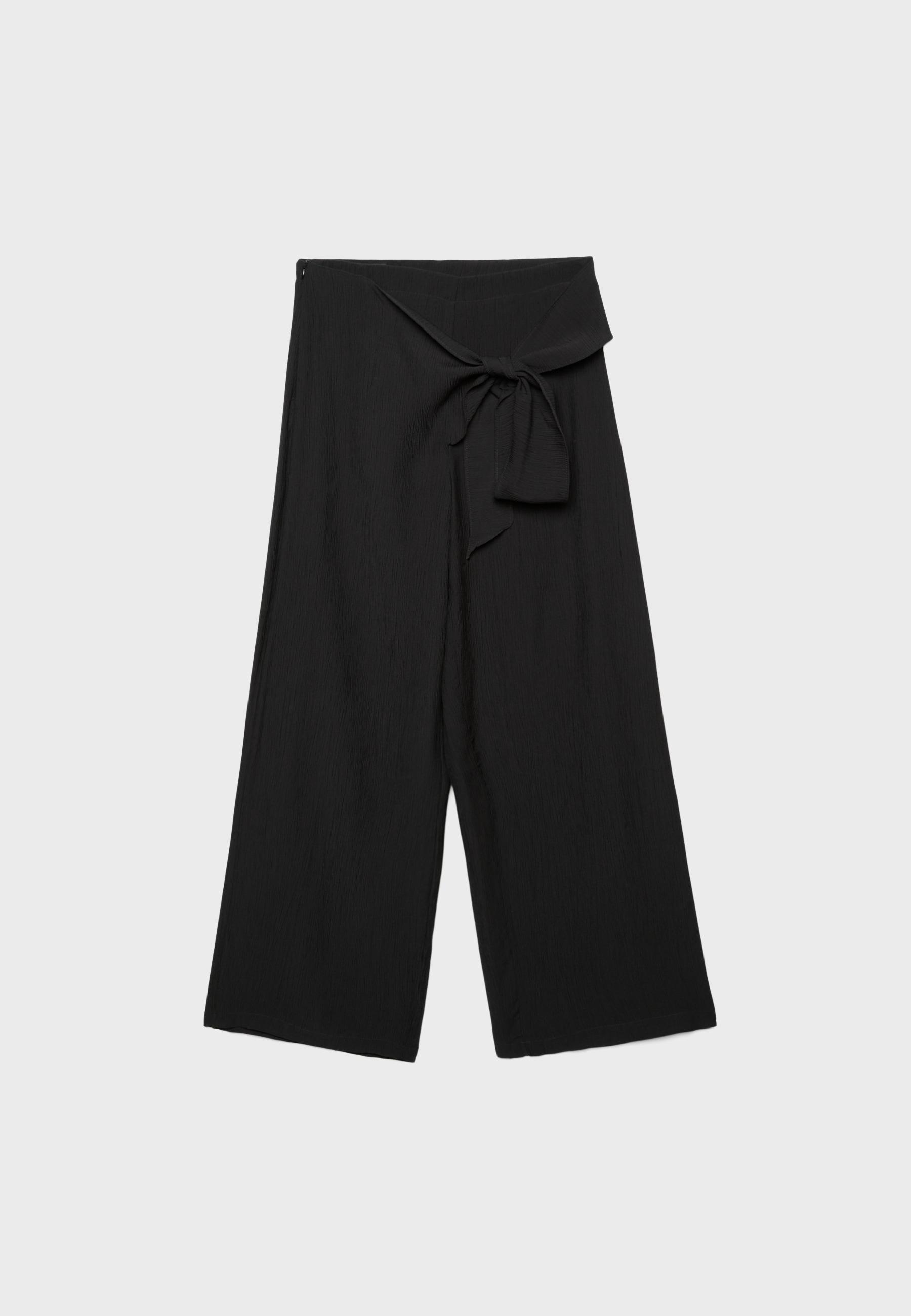 Flowing Sarong Trousers — Black