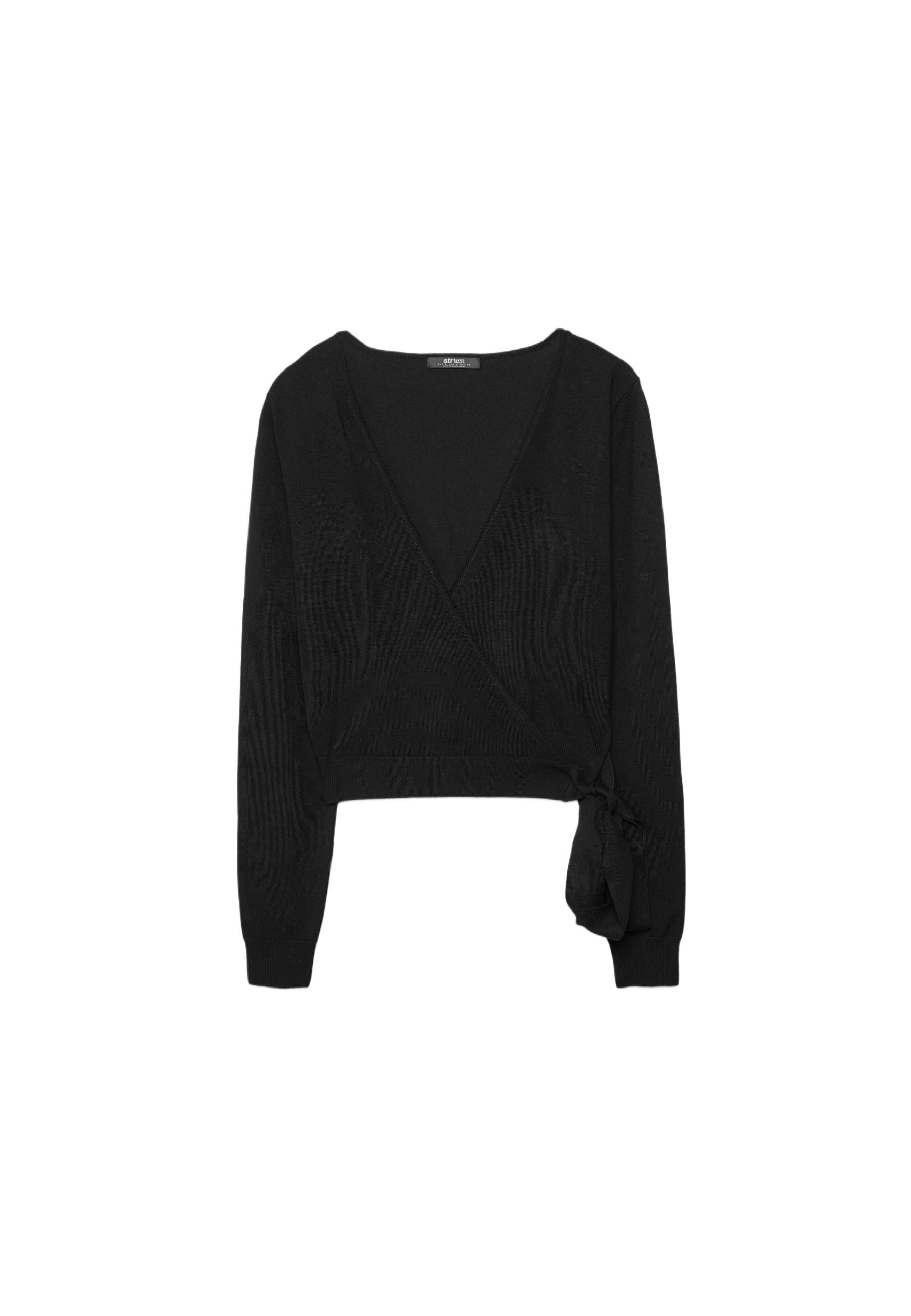 Wrap cardigan — Black