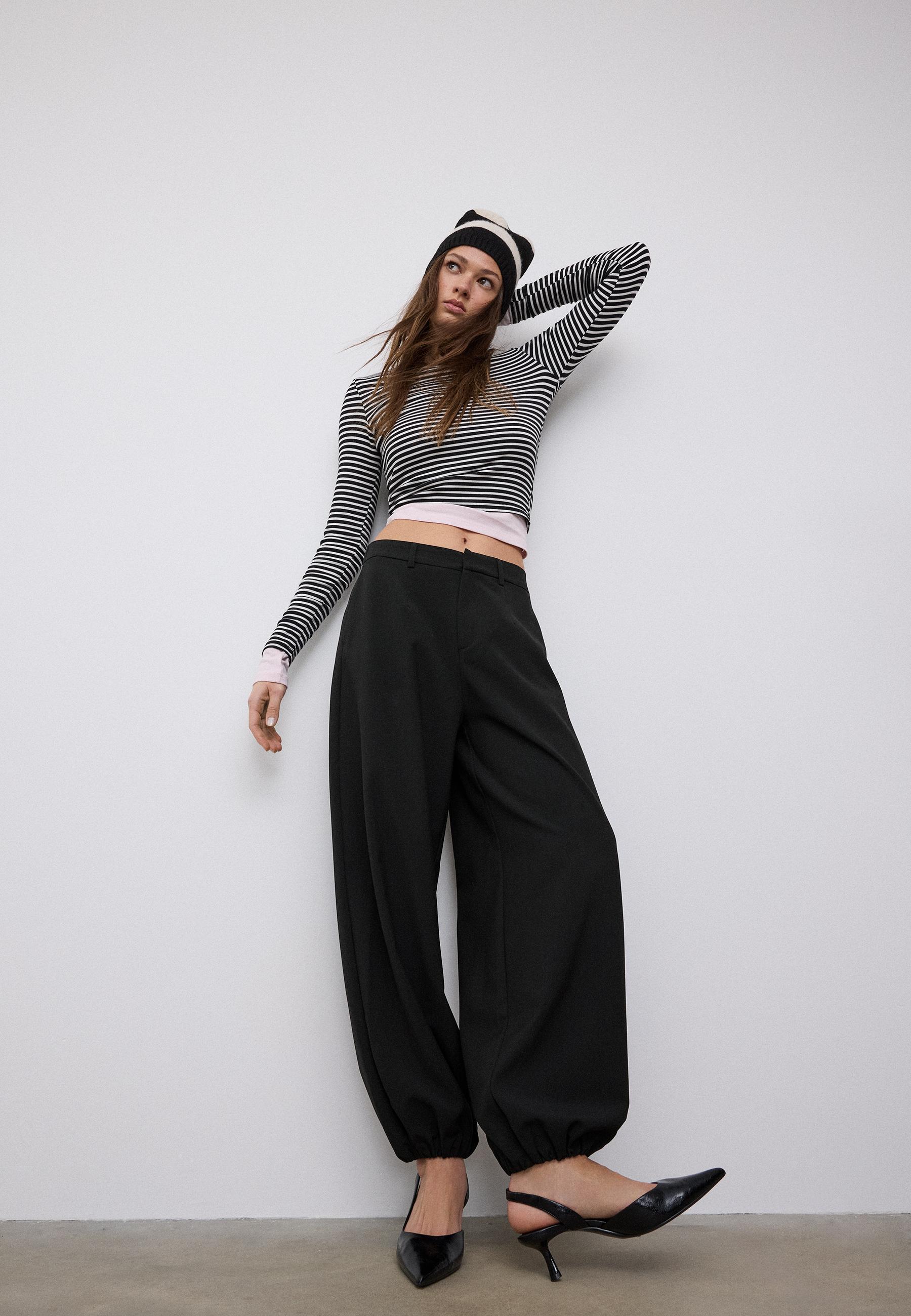 Balloon Dress Trousers — Black