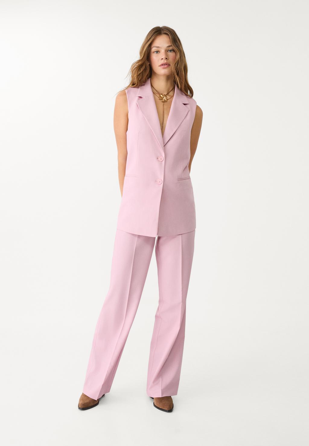 Smart straight-leg trousers