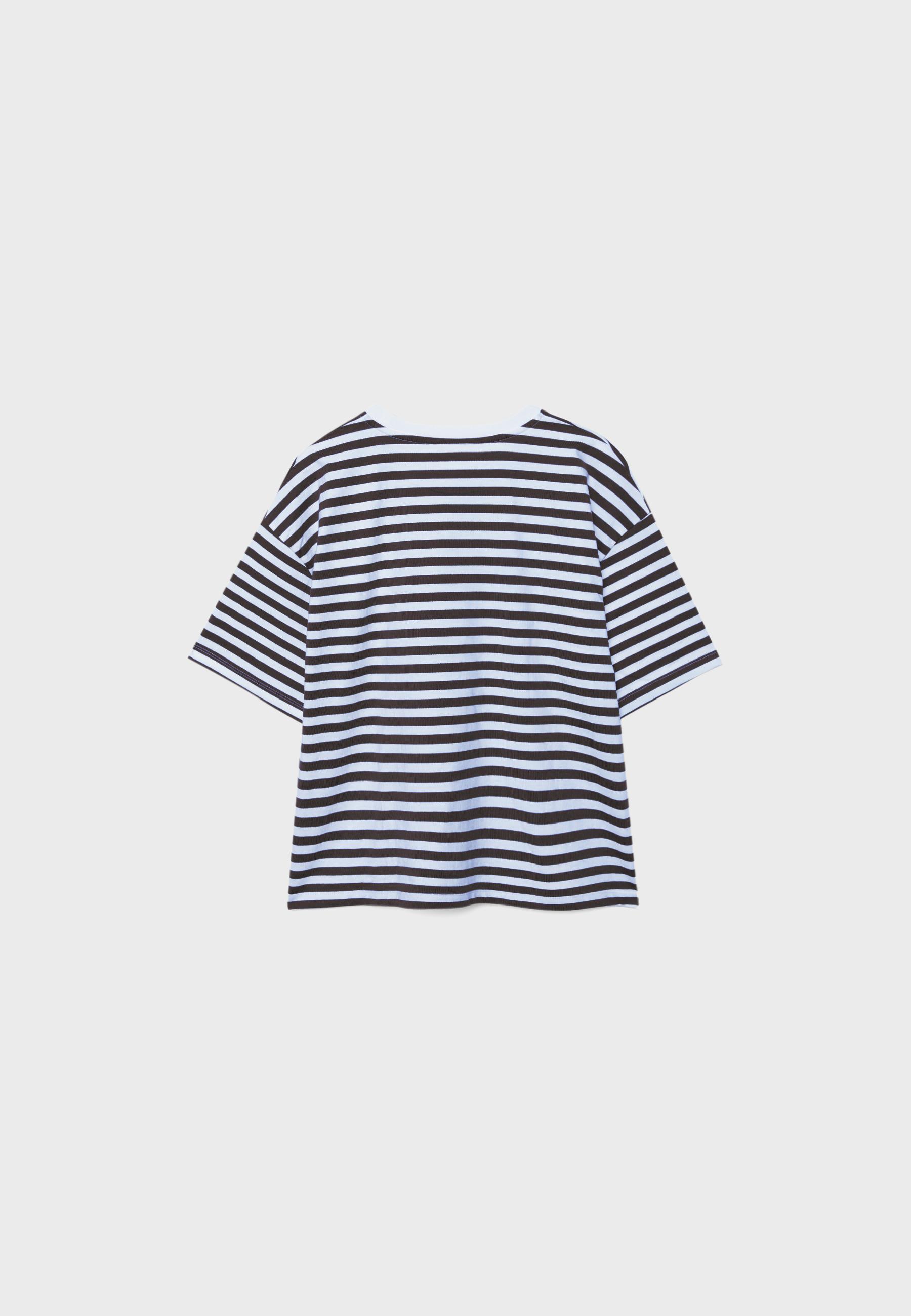 Boxy short sleeve T-shirt — Sky blue