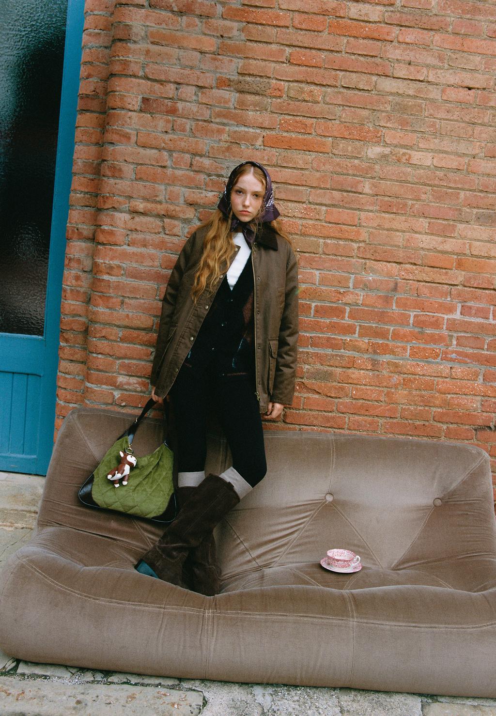 Gewachster Multi-Taschen-Parka