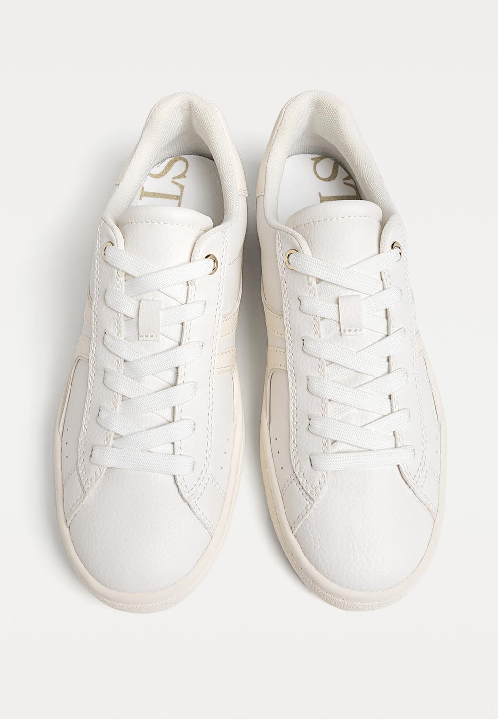 Witte basic sneakers