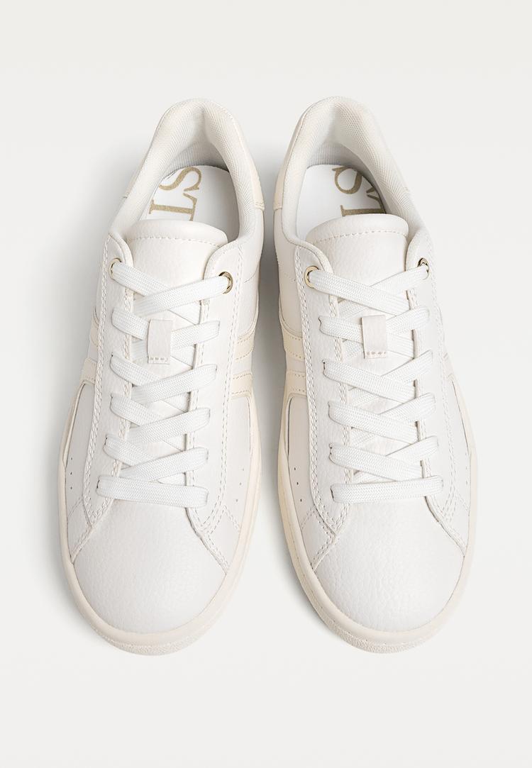 witte basic sneakers