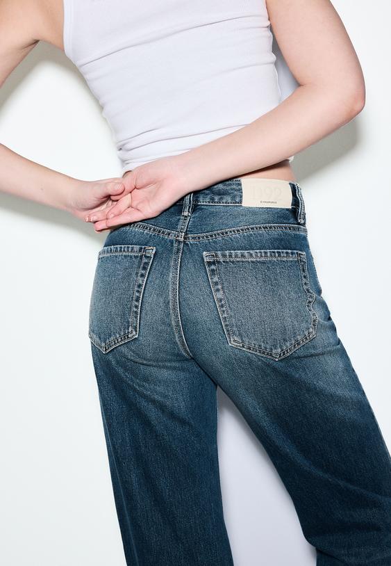 D92 straight fit geniş paça jean - Görsel 4