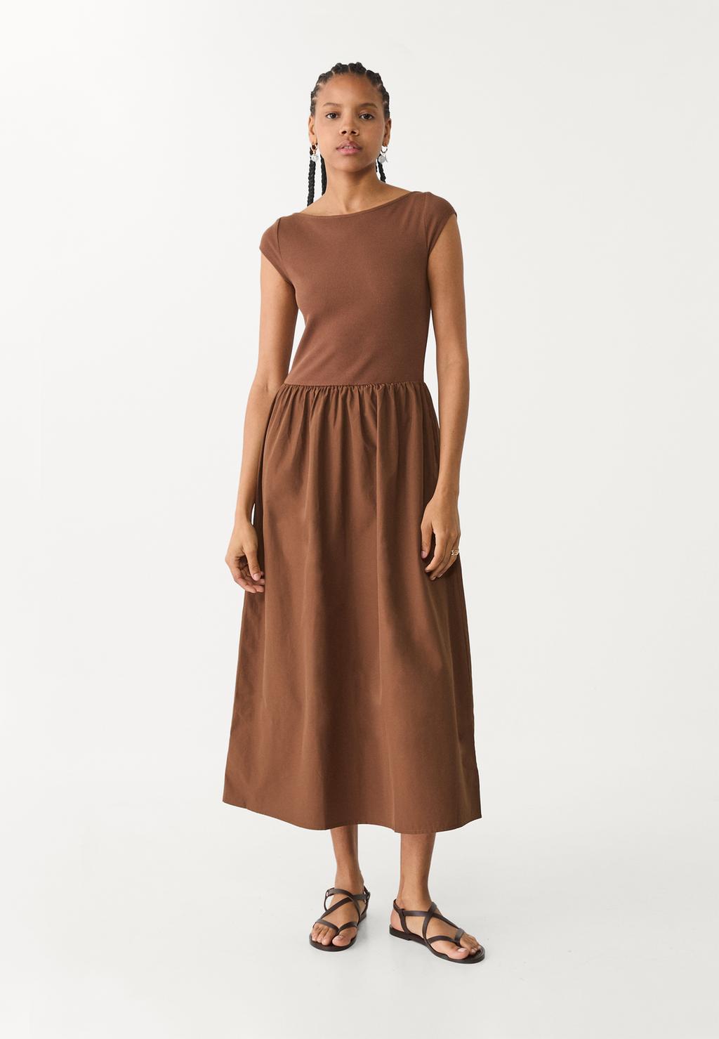 Vestito midi combinato