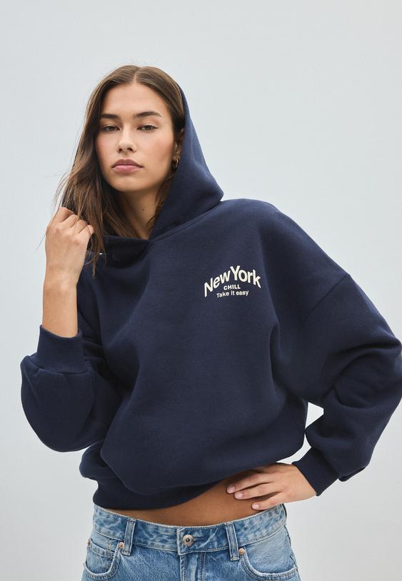 sweatshirt oversize com grafico