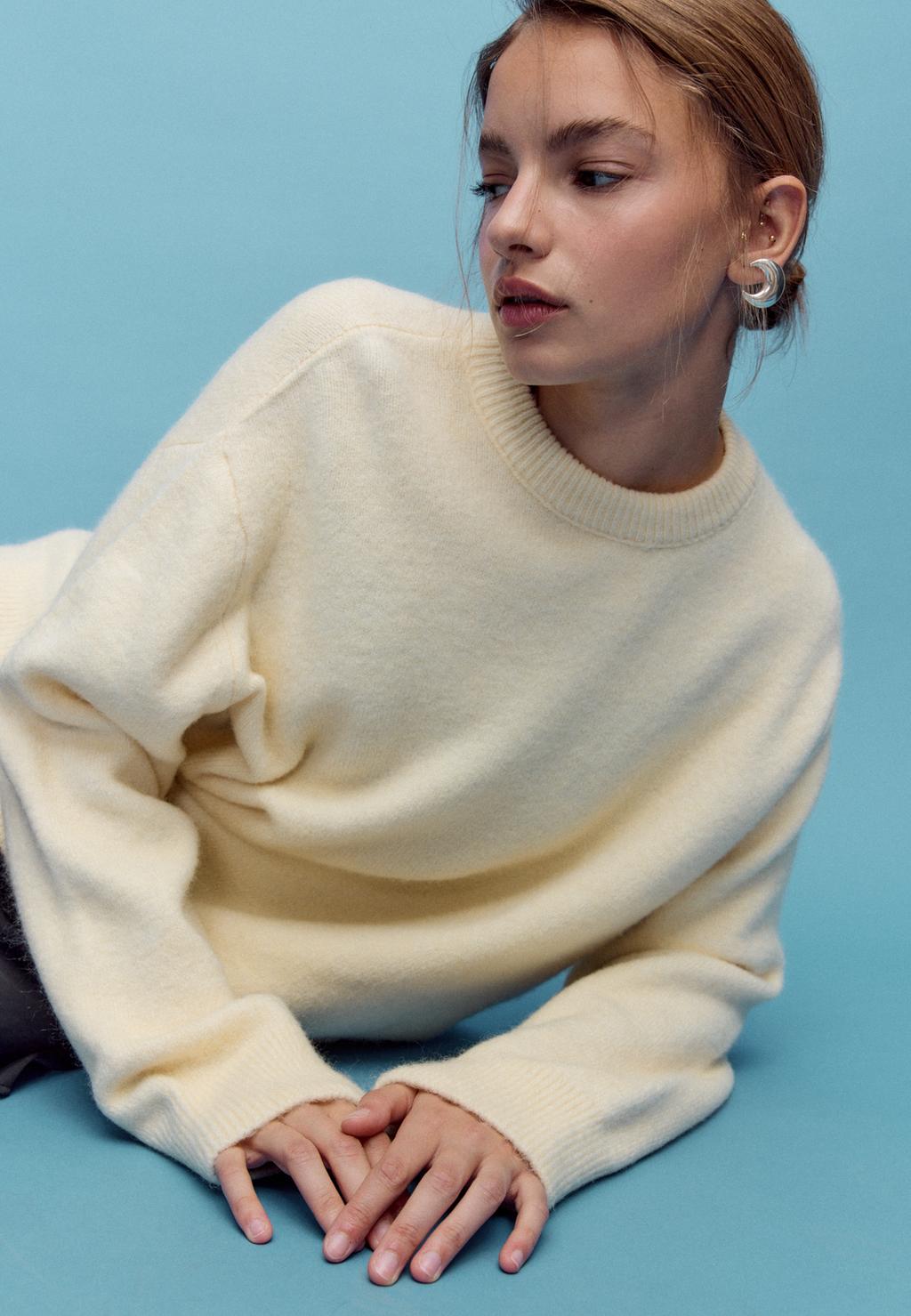 סוודר מסריג רך