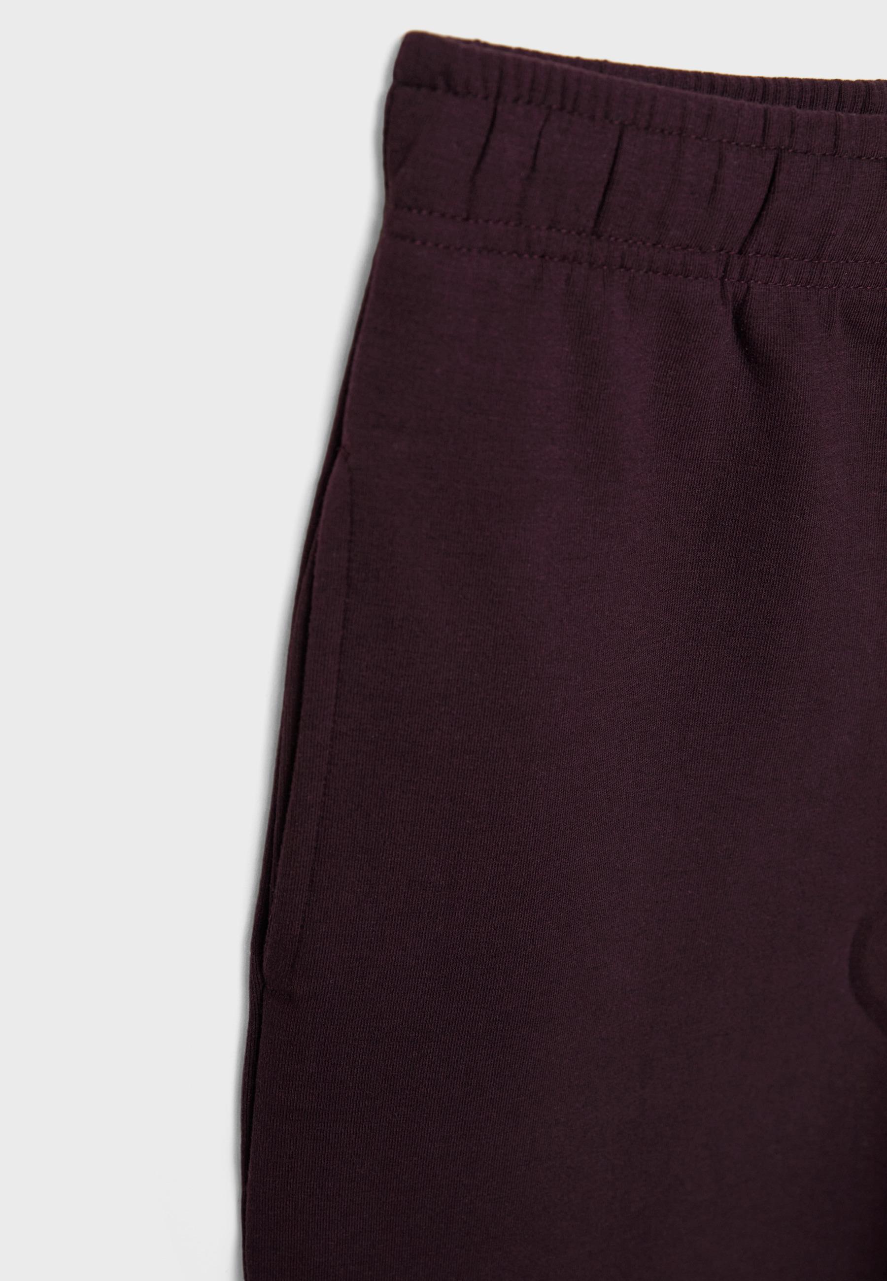 Wide-leg jogger trousers — Purple