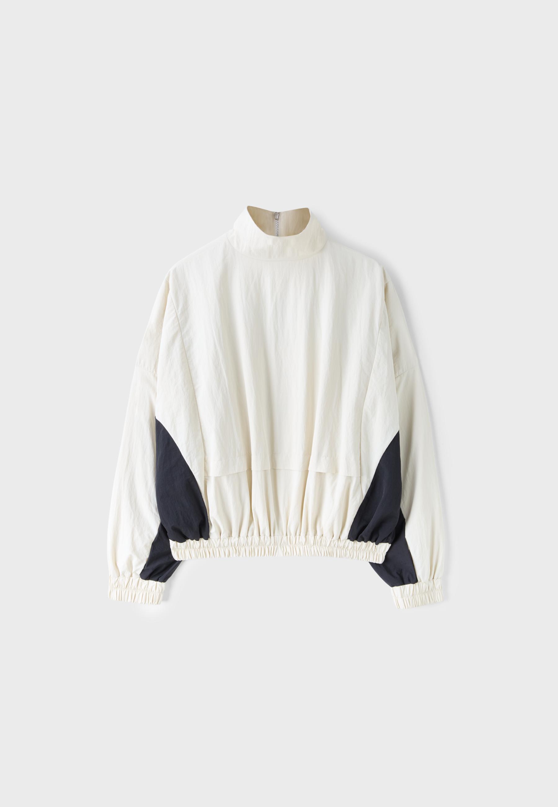 Technical windbreaker jacket — Ecru