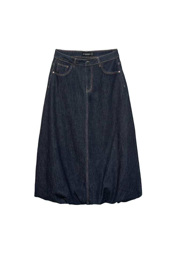 Uzun denim balon etek_2