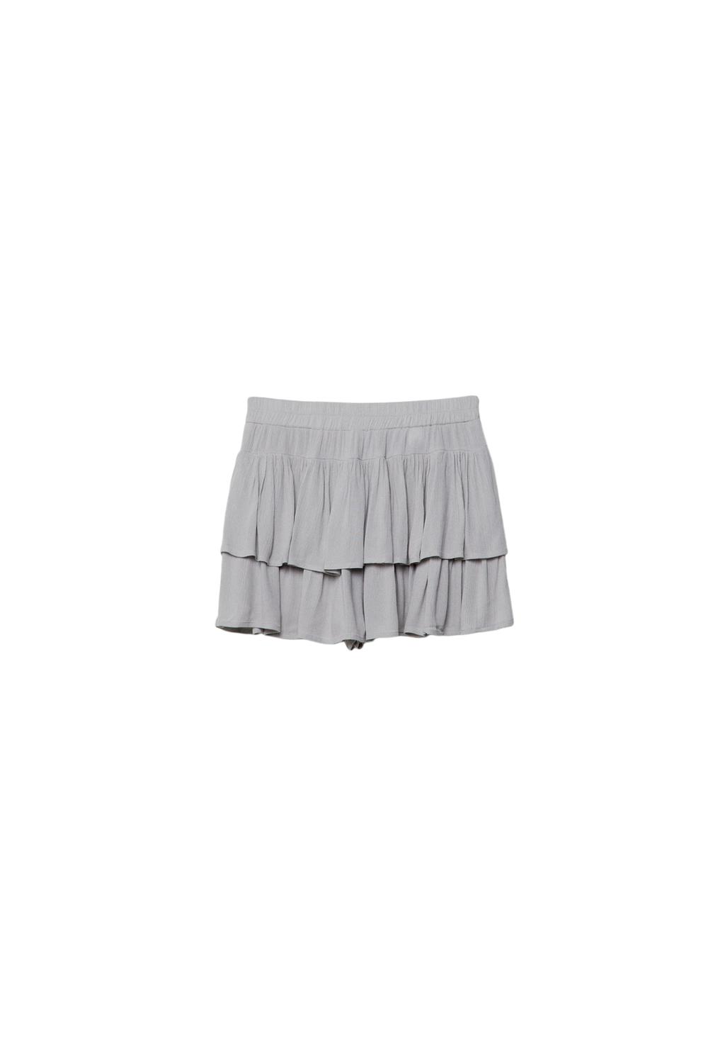 Ruffled mini skort