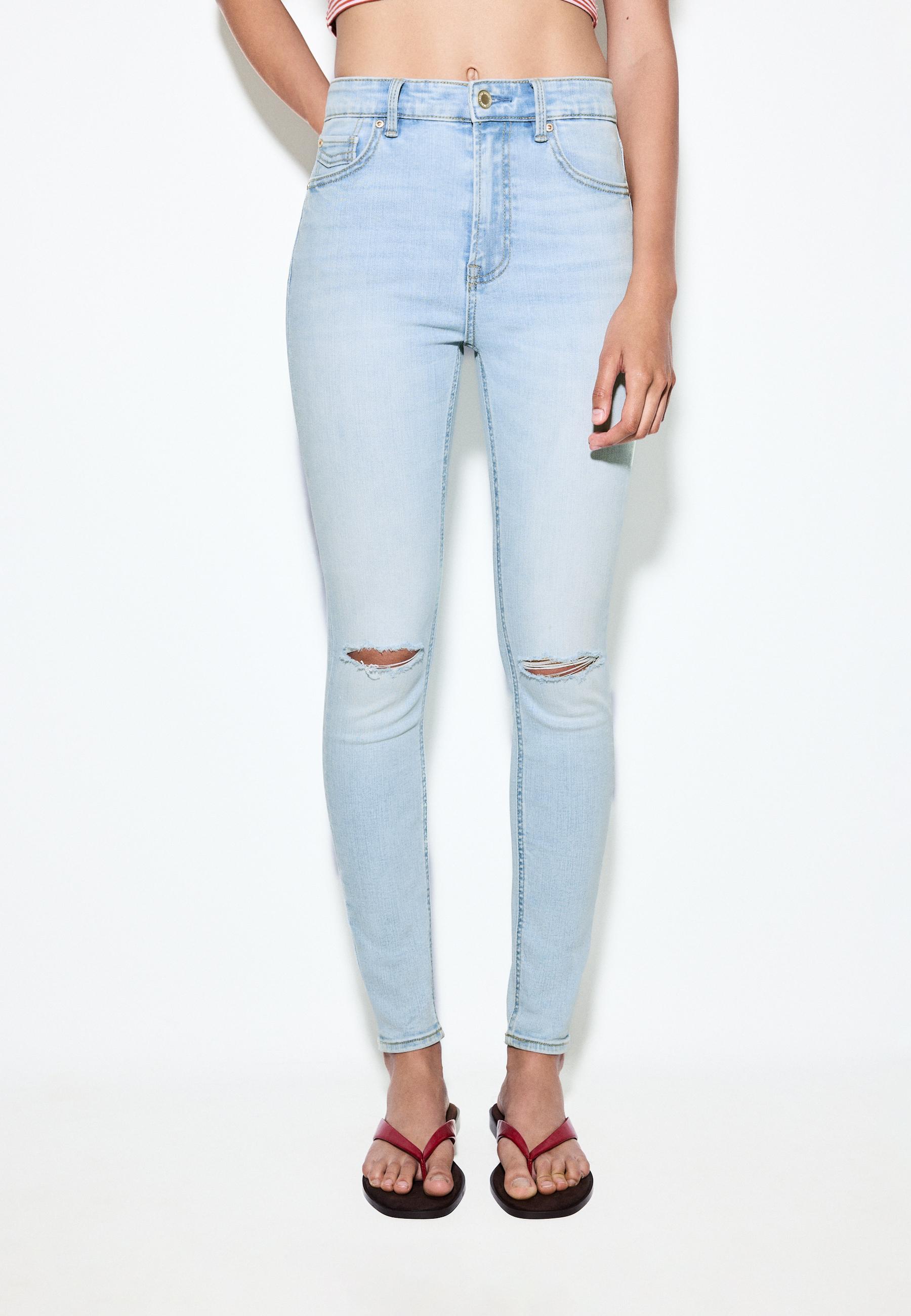 D07 high-waist jeans — LIGHT BLEACH