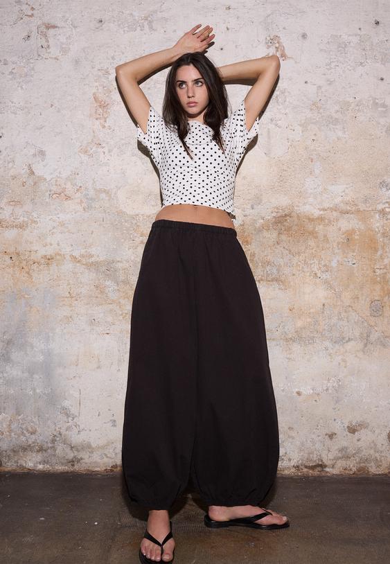 Poplin bloomer pantolon - Görsel 5