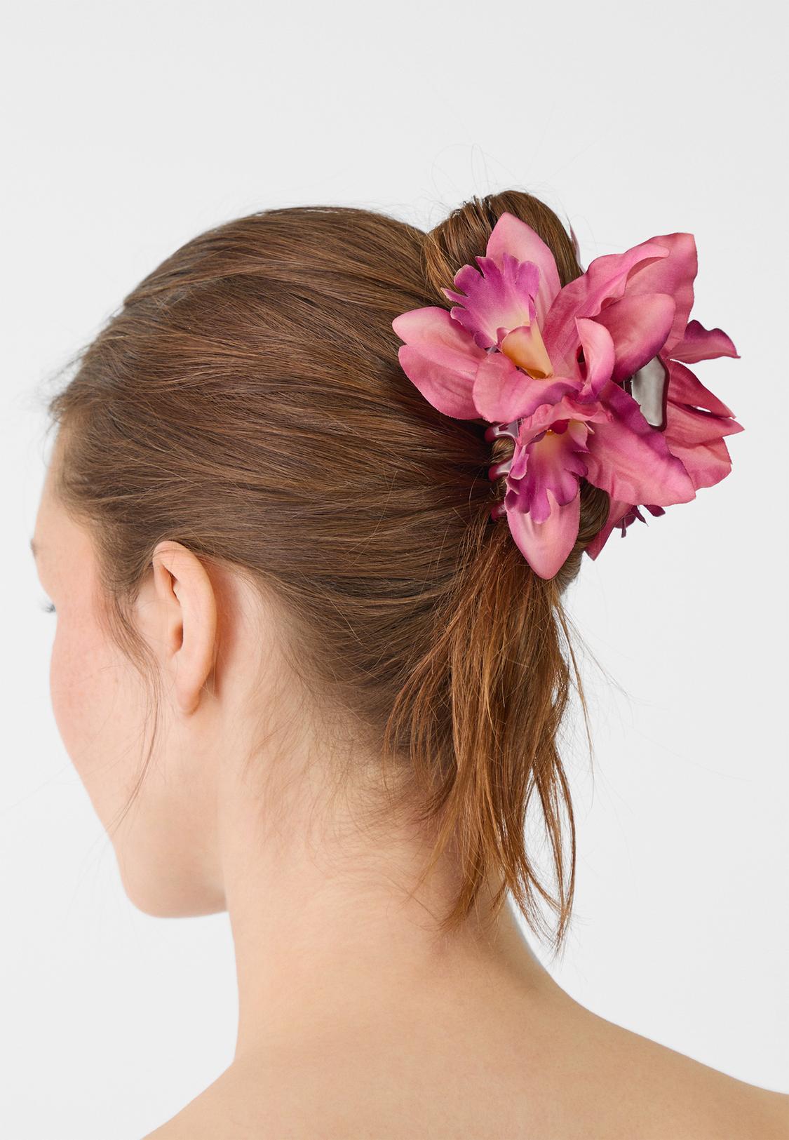 Stradivarius Accesorios Pelo Zara Pinza Pelo Flor Orquídea