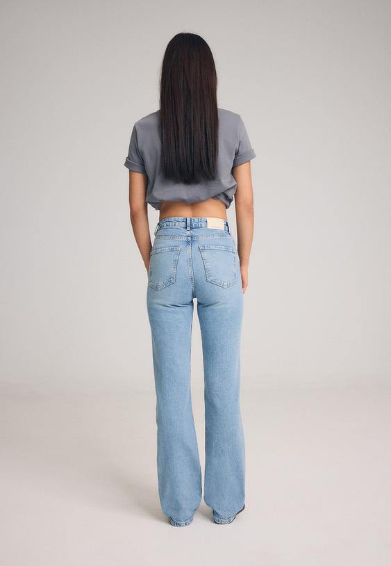 d98 jeans recht model met vintage effect