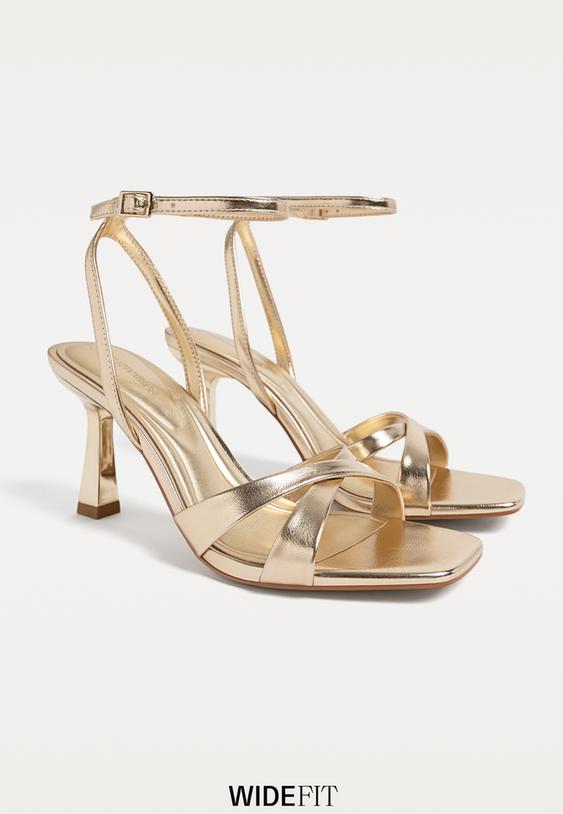 wide fit sandalias de tacon fino