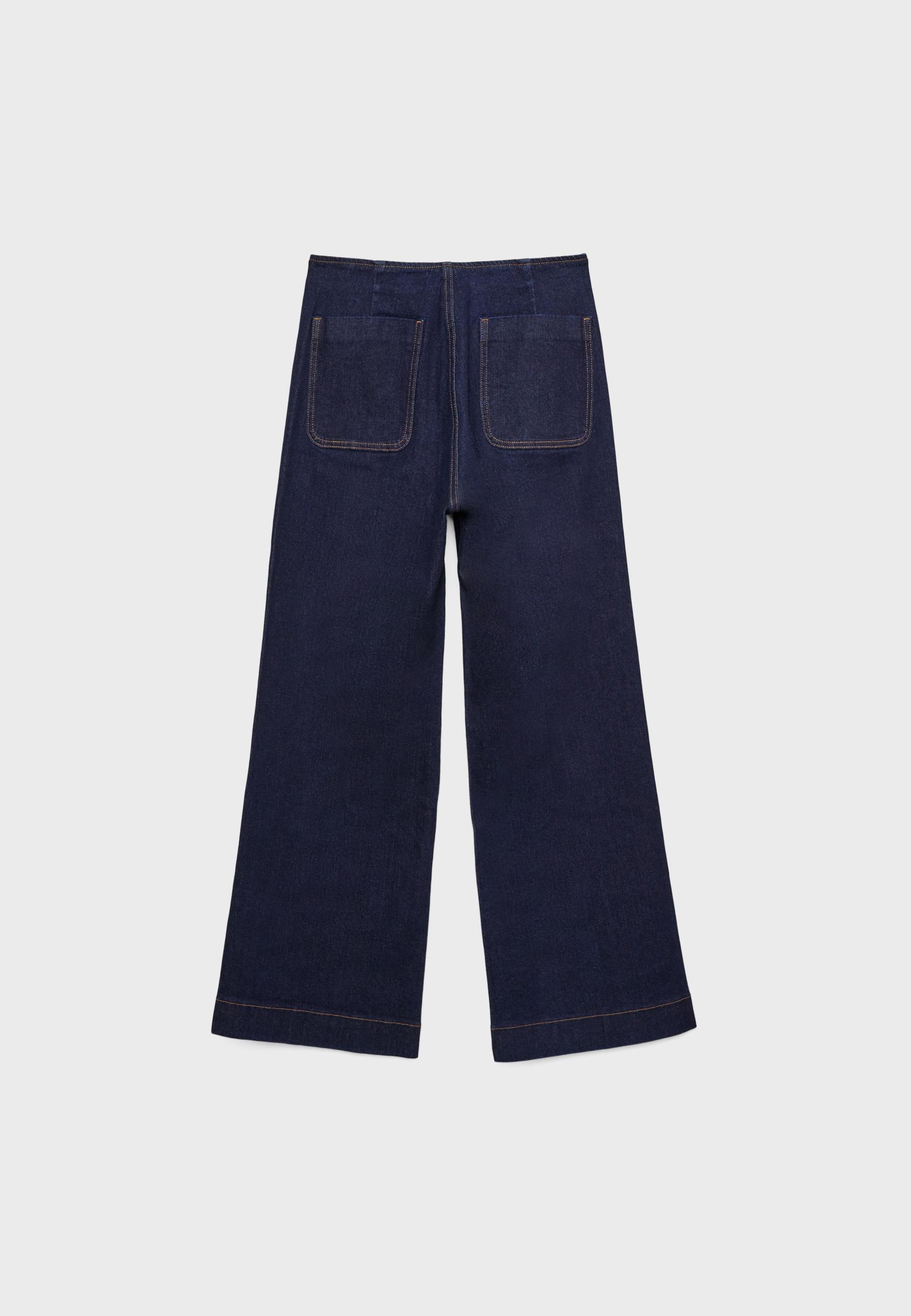 Stradivarius D77 minimal cepli jean görsel 4