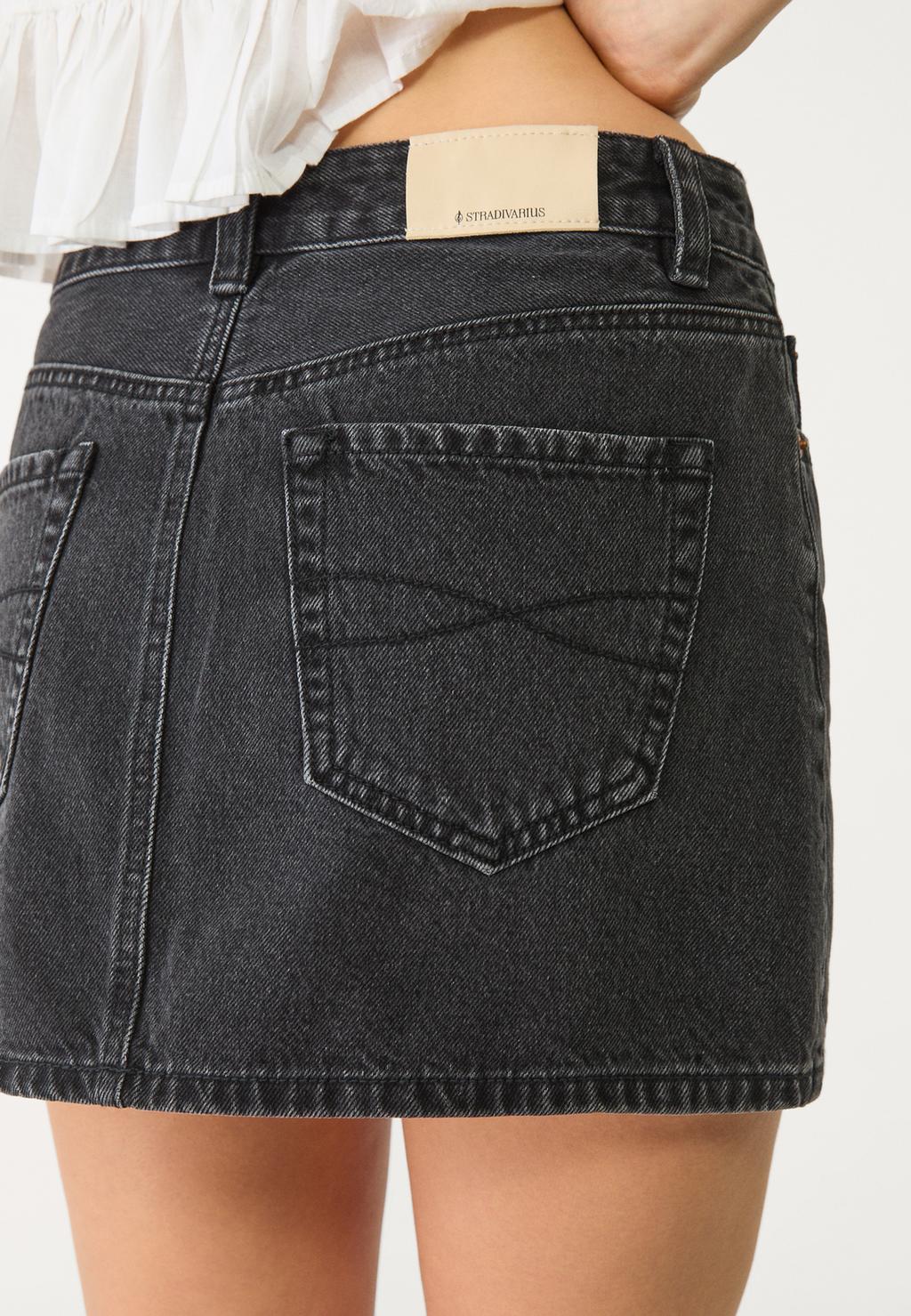 D60 denim mini skirt