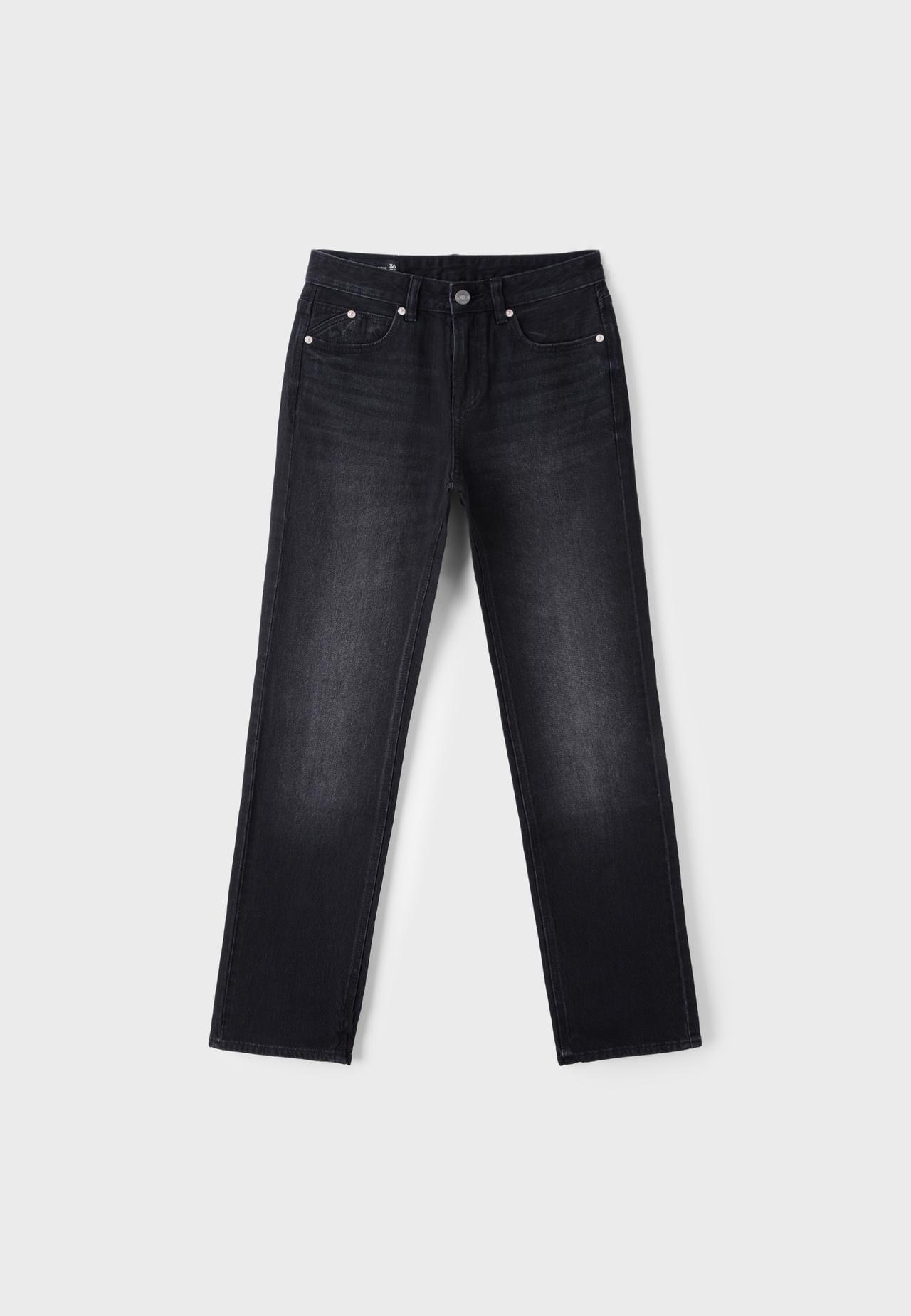 D98 straight-leg vintage effect jeans — LIGHT BLEACH