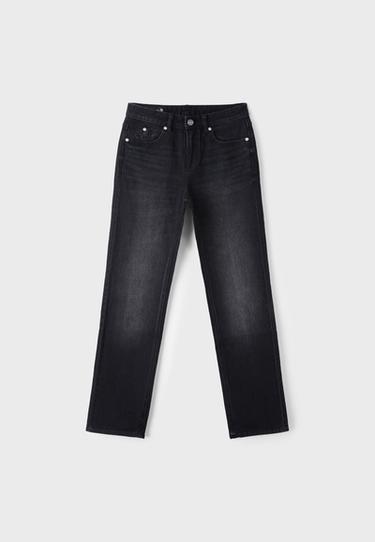 D98 straight-leg vintage effect jeans — LIGHT BLEACH 7