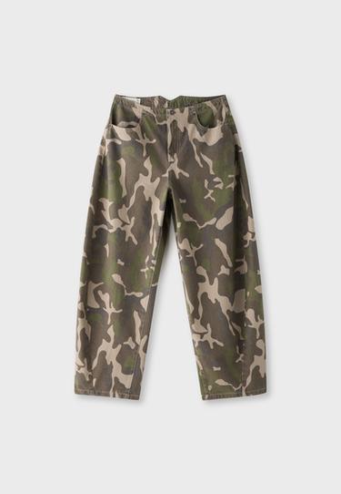 Barrel fit jeans with adjuster — Khaki 7