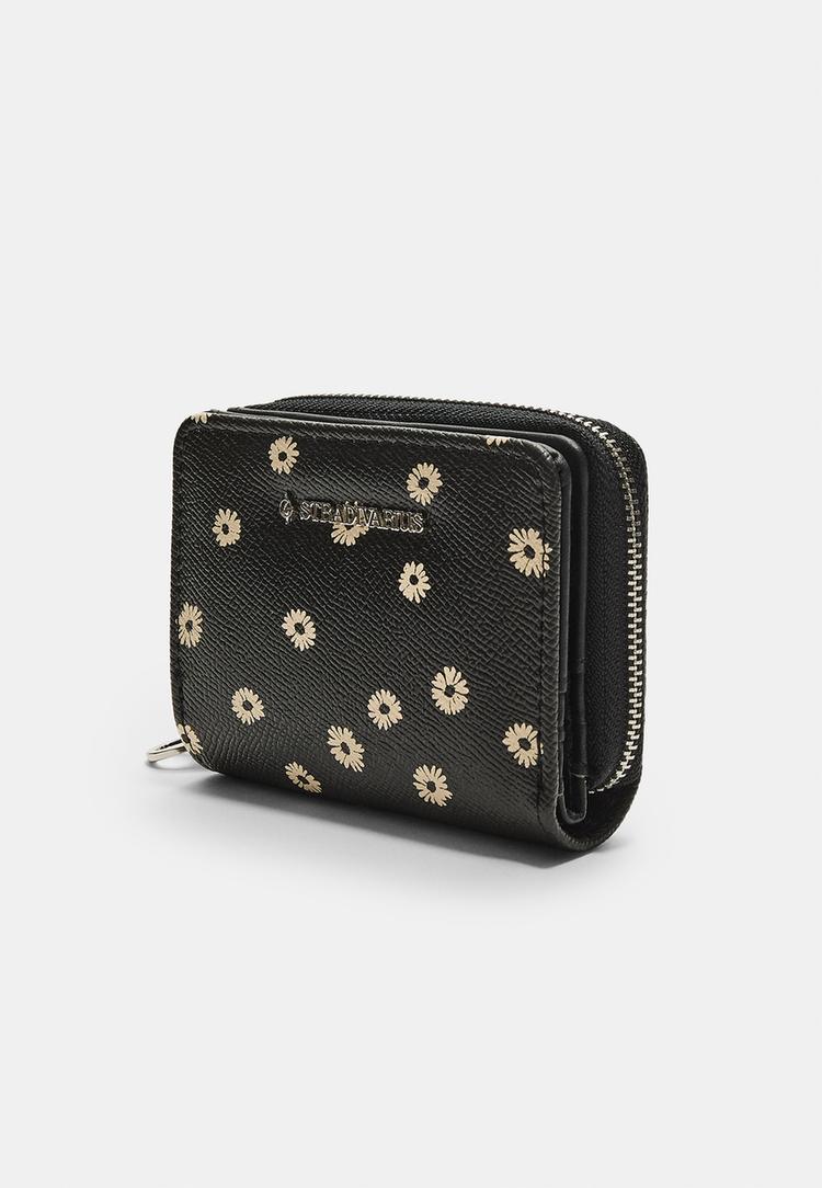 monedero rectangular flores