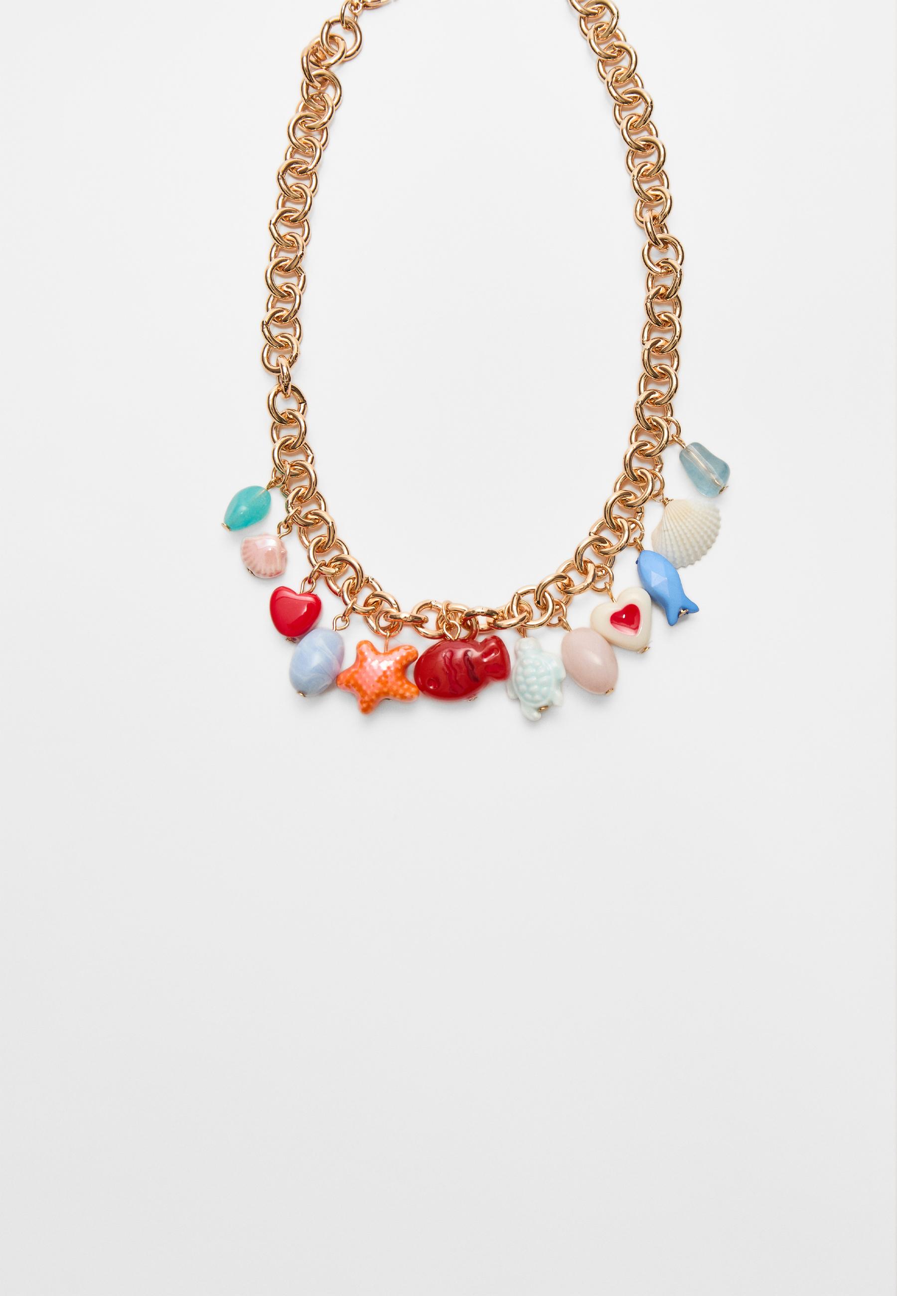 Under the sea charm multi-strand necklace - Women's fashion
