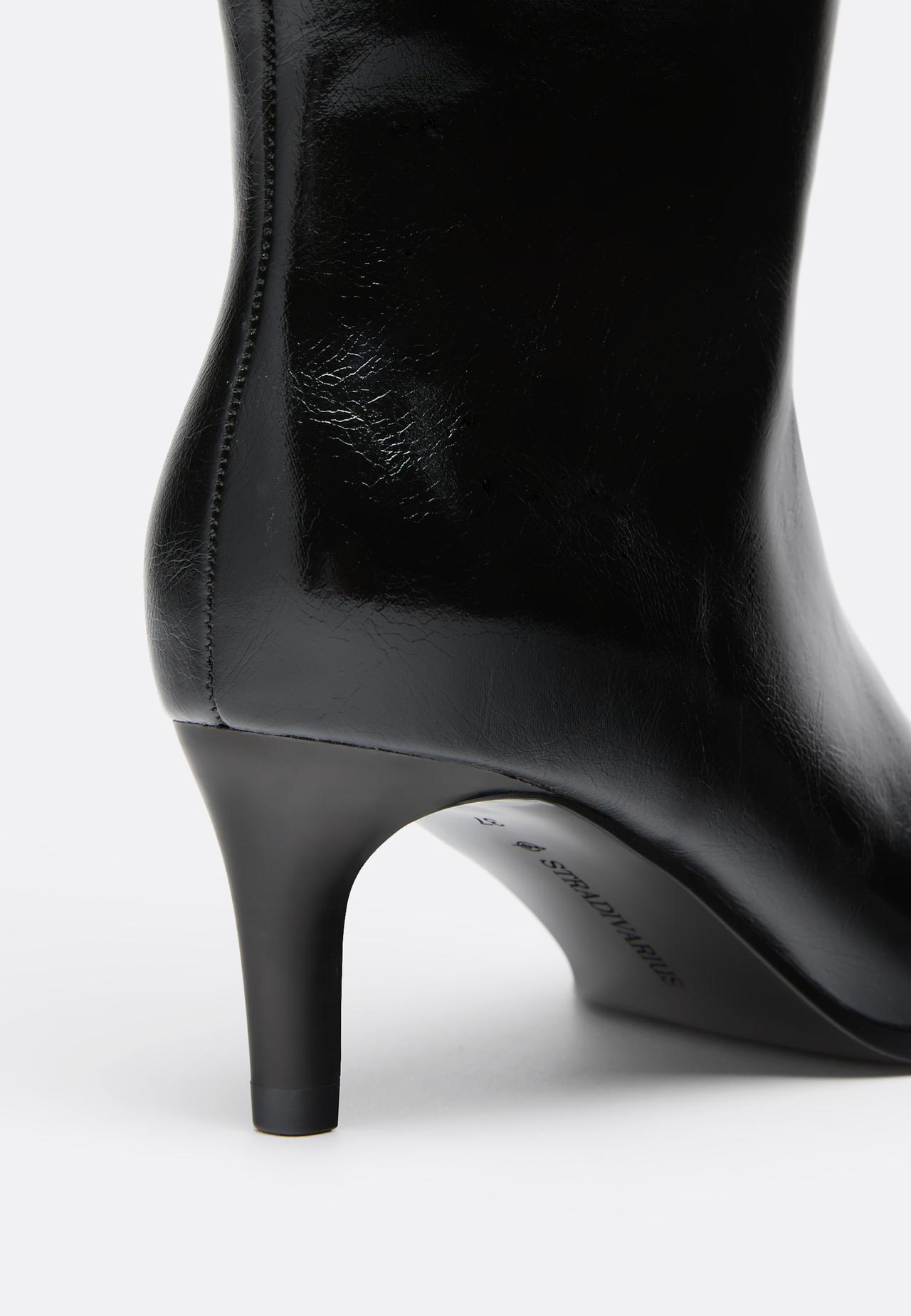 WIDE FIT. Kitten heel wide-calf boots — BLACK 