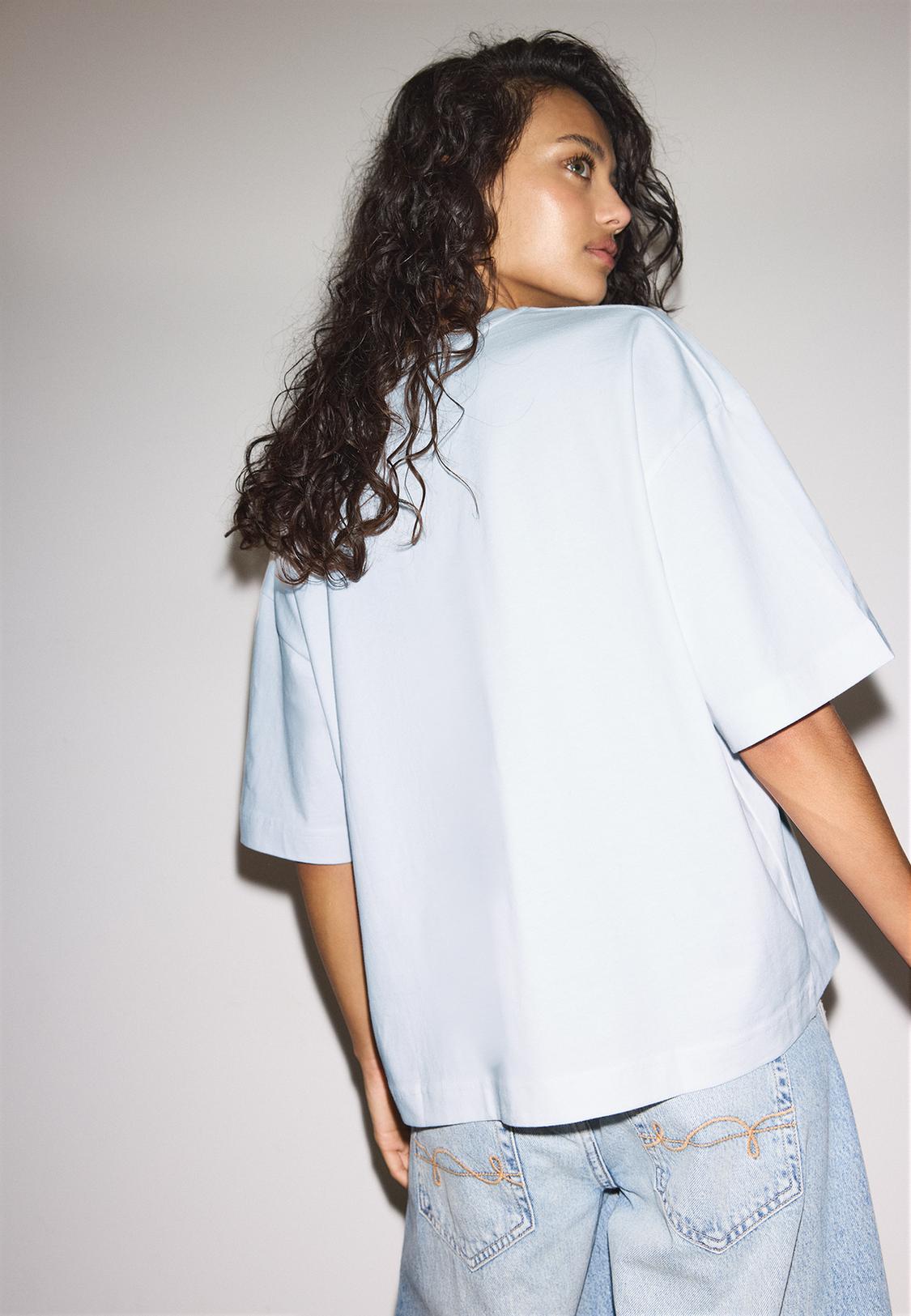 Maglietta Donna Oversize A Maniche Corte – Basic Morbido In Cotone, Tinta Unica, Casual Chic