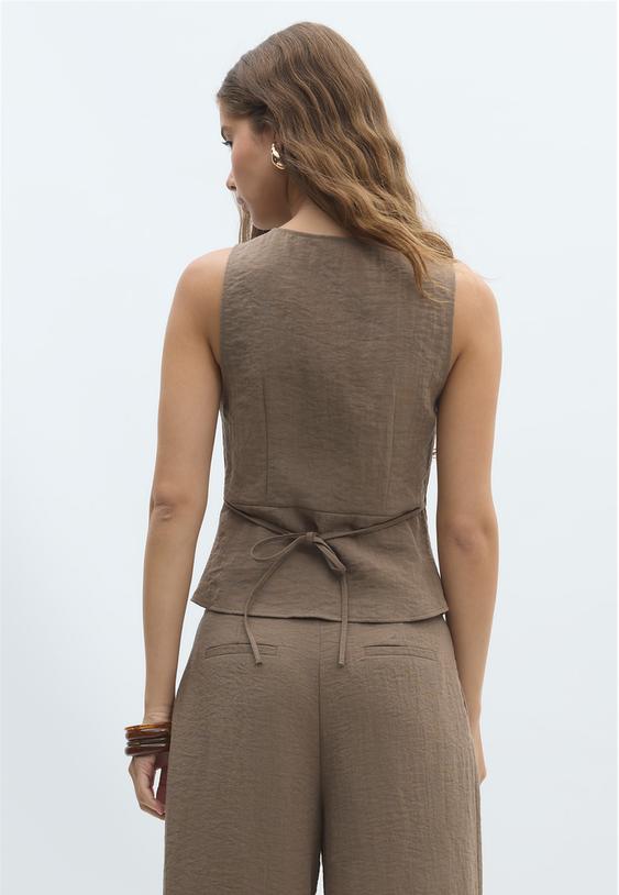 gilet con bottoni