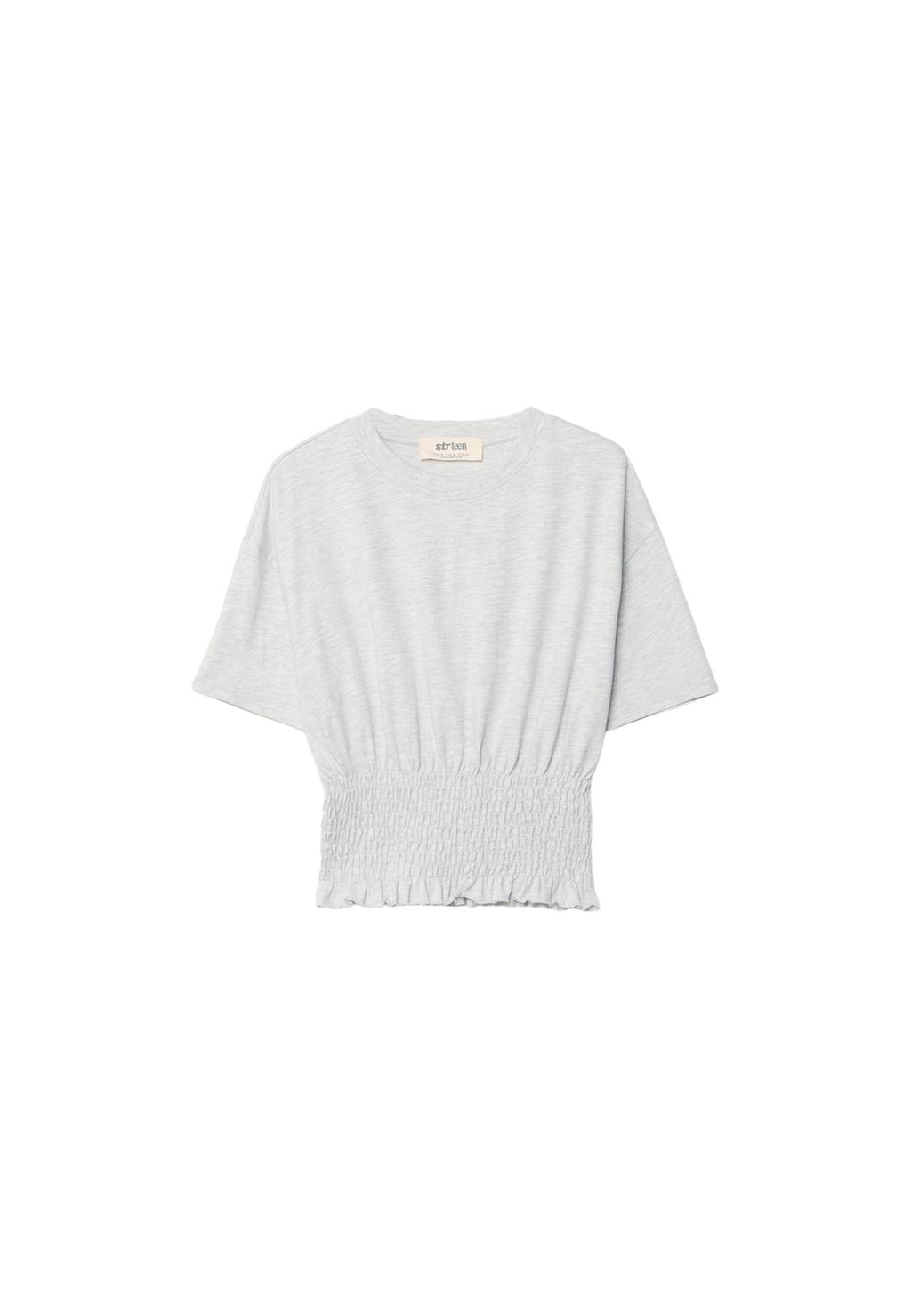 T-shirt with gathered top