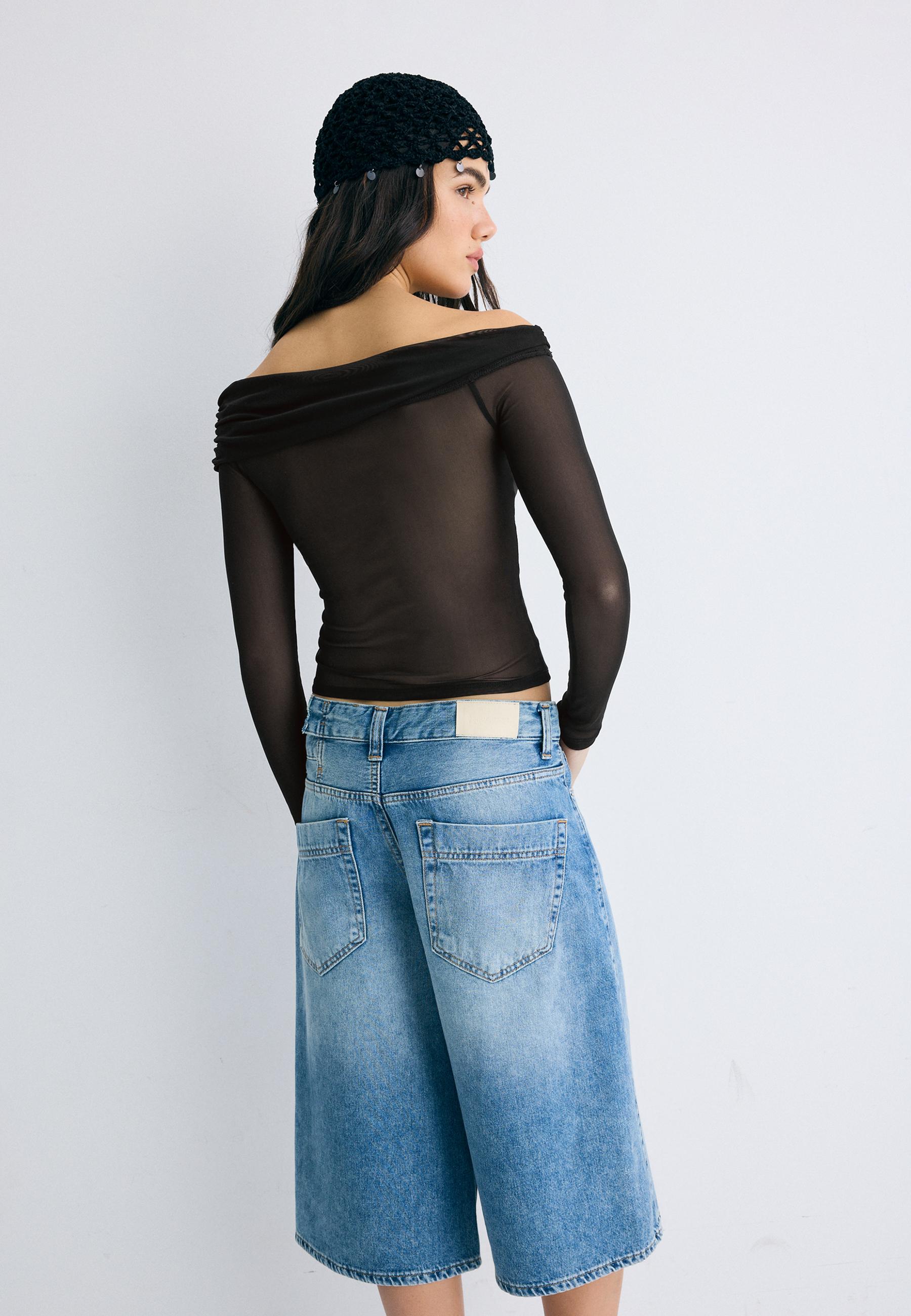 【新品】 NOTREémor asymmetry tulle tops asymmetry tulle tops【一部予約商品】 – NOTRE émor