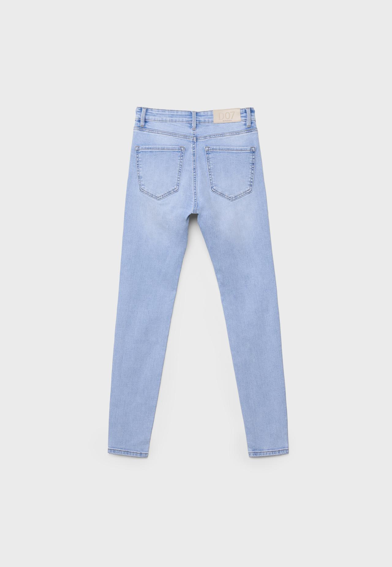D07 High-waist skinny jeans — MEDIUM LIGHT BLUE DENIM