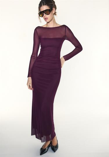 Open back midi dress — Purple 1