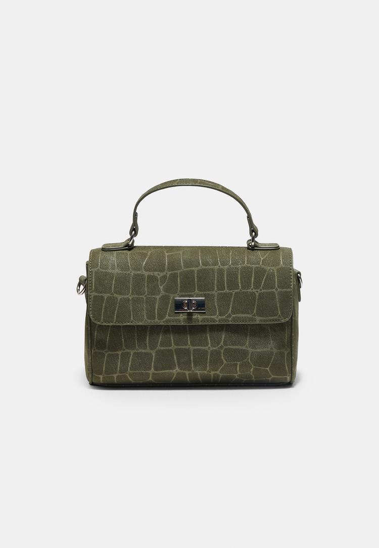 Stradivarius Kleine crossbodytas met riem Kaki OS